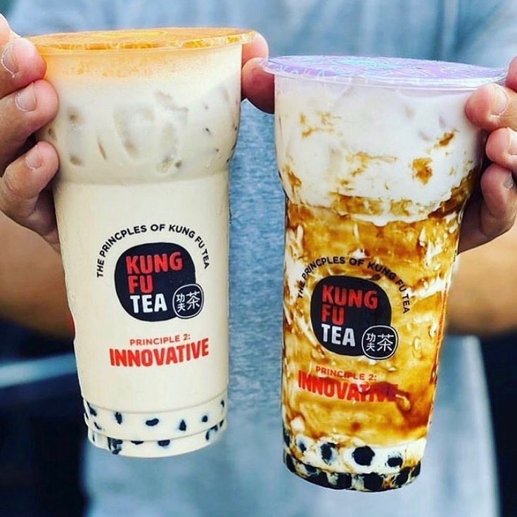 Kung fu tea là một trong những thương hiệu trà sữa nổi tiếng của Mỹ